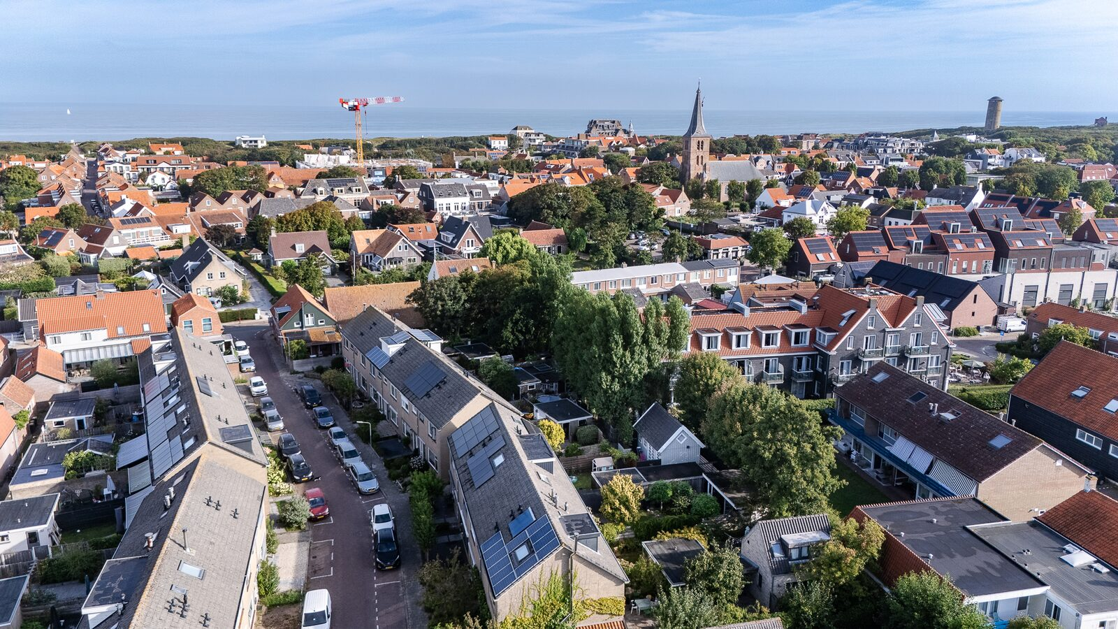 Domburg vanuit de lucht